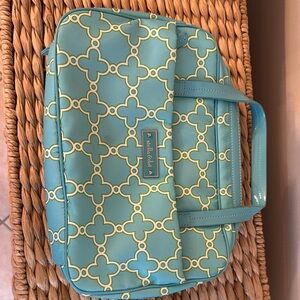 Lilly Pulitzer Blue Jewelry storage Bag with Geometric Design